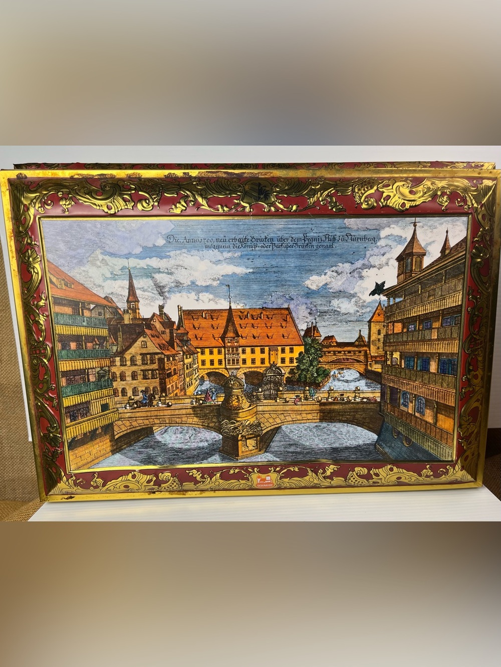 E Otto Schmidt Tin Box Nurnberg 1988 Made in W Germany